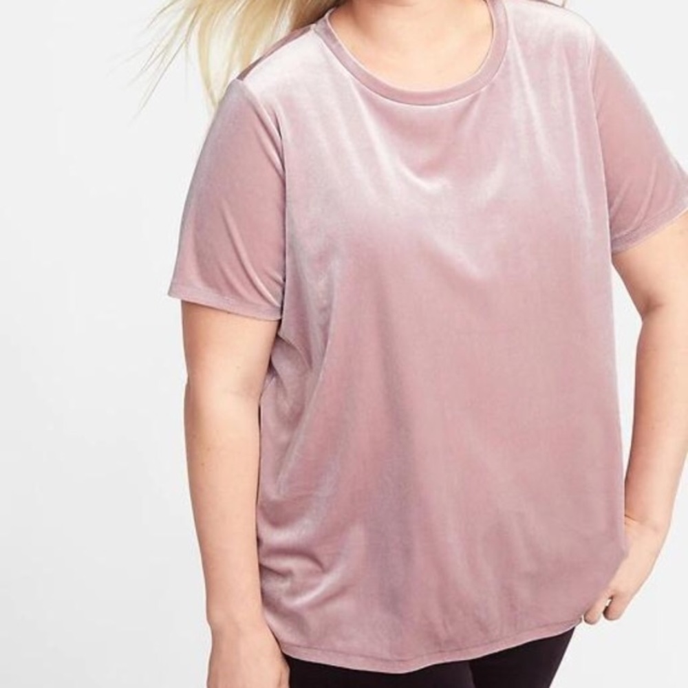 🍁Dusty pink CRUSHED VELVET top🍁
